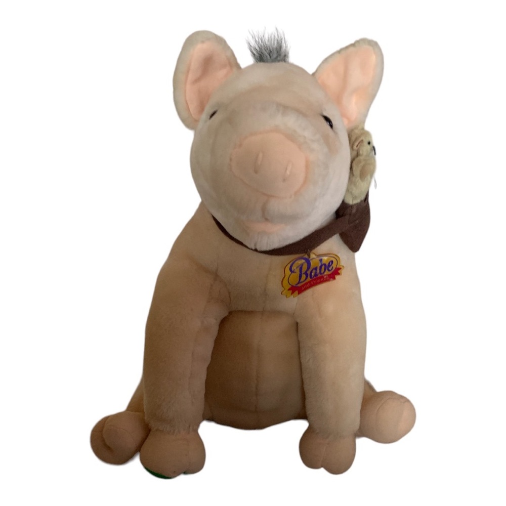 Vintage 1998 Babe Plush Toy with Mice - Nostalgic Gem from the Zenith Era